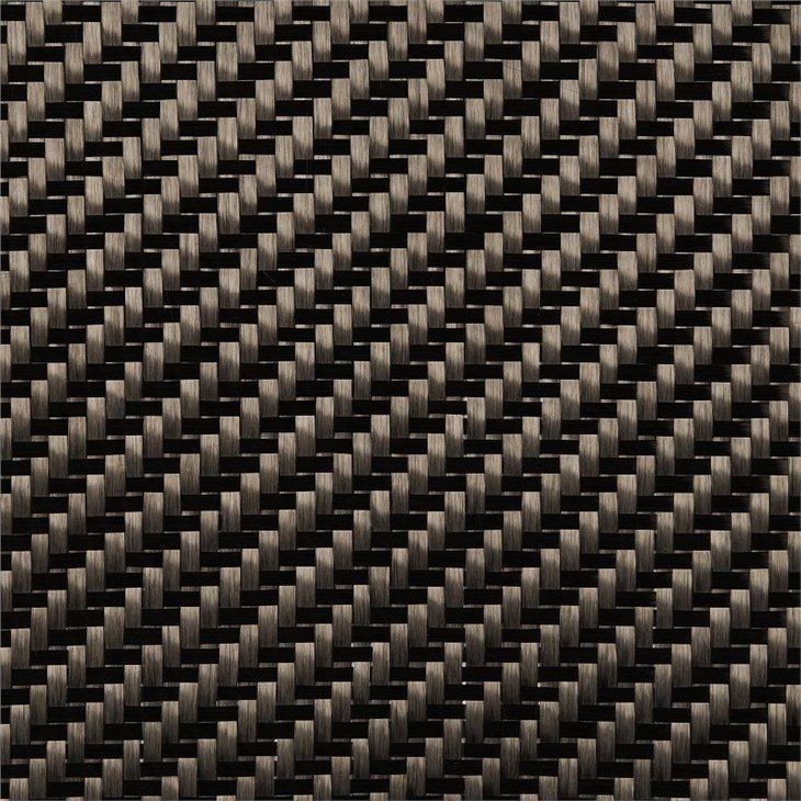 Black Colour 3K  Hexagonal Carbon Fiber Fabric